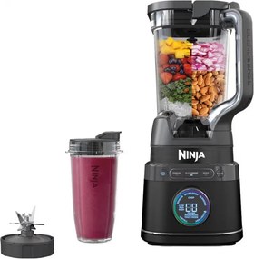La mâna a doua: Blender 3in1 Ninja TB401EU, 1200W, 2.1 L, 10 viteze + moduri, Timer, LED, Tehnologie BlendSense, Fara BPA, Negru