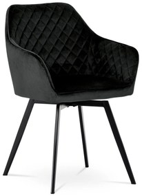 Set de scaune de sufragerie DCH-425 BK4, 2 buc.