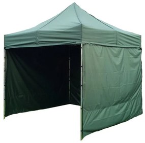 Cort de petrecere în grădină PROFI STEEL 3x3m - verde închis