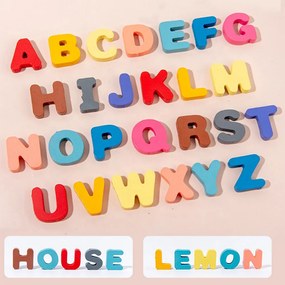 Jucărie Montessori din lemn educativă, cu potrivire logaritmică a formelor