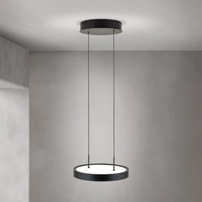 Lustra LED suspendata iluminat sus si jos TEIDE negru