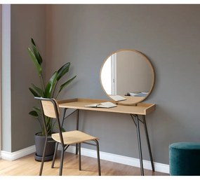 Masă de toaletă cu aspect de lemn de stejar Woodman Rayburn