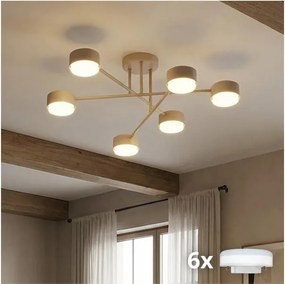 Brilagi - LED lustru aplicat MONO 6xGX53/30W/230V bej