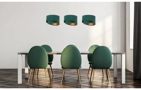 Lustră pe cablu GALAXY 3xE27/60W/230V verde/aurie