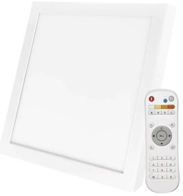 Plafonieră LED dimabilă LED/40W/230V 2700K-6000K pătrat + telecomandă