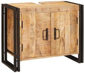 vidaXL Dulap de chiuvetă Maro 71 x 33 x 58 cm Lemn de mango solid