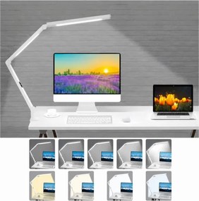 Brilagi-LED Lampă de masă tactilă reglabilă VARIO LED/12W/230V 3000-6500K albă