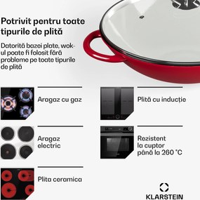 Wok Klarstein Jersey - roșu