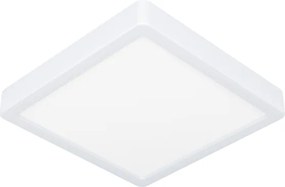 Eglo 901378 - Plafonieră LED RGBW reglabilă cu sticlă fumurie FUEVA-Z LED/10,5W/230V 22x22cm IP44 alb
