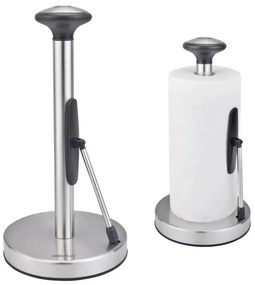 Suport pentru hartie de bucatarie Kinghoff KH 1955, 36,5 cm, Otel inoxidabil, Argintiu