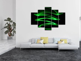 Tablou - valuri neon (150x105 cm)