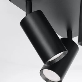 Brilagi - Corp de iluminat cu spoturi SELE SQUARE 4xGU10/30W/230V negru