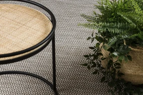 Covor sisal Floorlux 20195 argintiu  si negru