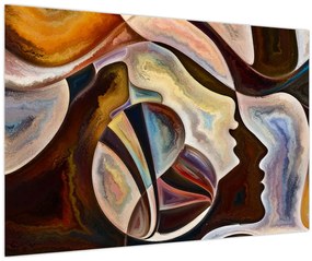 Tablou - Abstractizarea capetelor (90x60 cm)