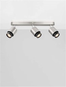 Plafoniera cu 3 spoturi Ison nickel