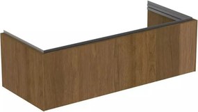 Dulap baza suspendat Ideal Standard Atelier Conca 1 sertar finisaj nuc inchis 120 cm