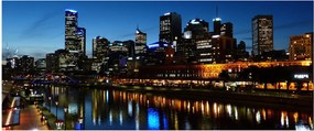 Tablou cu noaptea în Melbourne (120x50 cm)