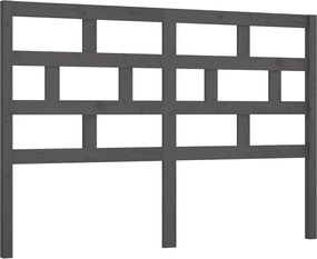 vidaXL Tăblie de pat, gri, 166x4x100 cm, lemn masiv de pin