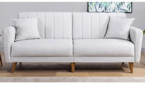 Canapea Extensibilă cu 3 Locuri Aqua, Crem