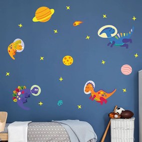 Autocolante de perete pentru camera copiilor Ambiance Dinosaurs