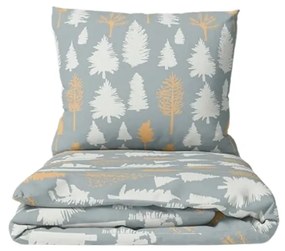 Lenjerie de pat din bumbac HOLLY REST gri Dimensiune lenjerie de pat: 70 x 90 cm | 140 x 200 cm