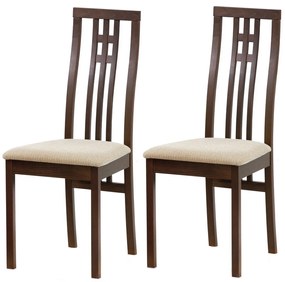 Set de scaune de sufragerie BC-2482, nuc, 2 buc