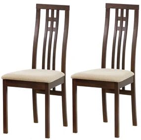 Set de scaune de sufragerie BC-2482, nuc, 2 buc