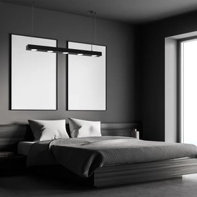 Lustră pe cablu ALEXANDER 5xGX53/12W/230V neagră