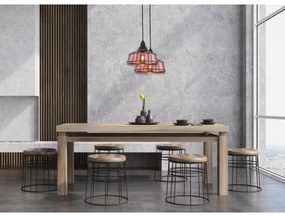 Lustră pe cablu FACTORY 1xE27/11W/230V roz-auriu/neagră Klausen 111007