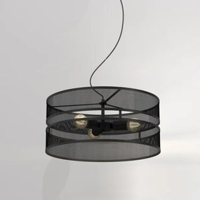 Lustră pe cablu GLUM 3xE27/60W/230V neagră