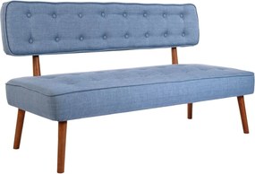 Banca 558ZEN1243, albastru deschis, lemn/poliester, 140x64x78 cm