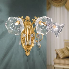 Aplica de perete design clasic LA BOHEME 3L, auriu