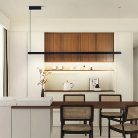 Immax NEO 07308L-LED Lustru suspendat pe cablu MADEIRA, reglabil, 44W/230V, Wi-Fi Tuya, 202 cm, negru