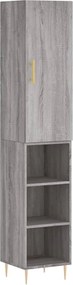 vidaXL Dulap înalt, gri sonoma, 34,5x34x180 cm, lemn prelucrat