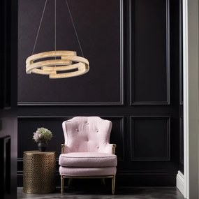 Lustră LED suspendată pe cablu TARJA, LED/36W/230V, 3000/4000/6000K, Ø 60 cm, auriu