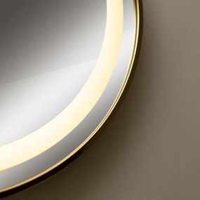 Oglindă LED retroiluminată pentru baie Zuma Line D251801 24W/230V 3000/4000/6000K IP44 auriu