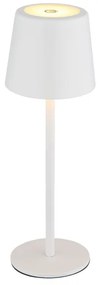 Globo 58482W-LED lampă birou LED 2W/5V 2200mAh IP44 albă, încărcare touch