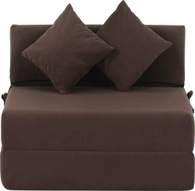 Saltea pliabilă/fotoliu extensibil, 2 in 1, maro Taupe, PELOS