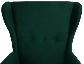 Fotoliu, verde/nuc, RUFINO 2 NEW