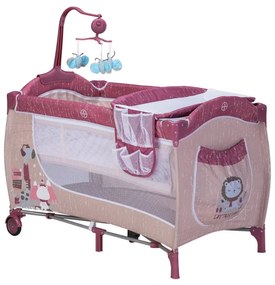 Patut pliabil 120x60 cm Bebe Royal Sweet Winter Red 613/01