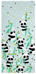 Prosop pentru copii verde deschis 150x70 cm Panda – Moshi Moshi