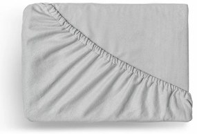 Cearșaf de pat Kvalitex din flanel gri deschis,180 x 200 cm, 180 x 200 cm