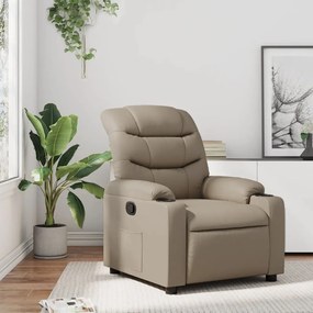 vidaXL Fotoliu rabatabil, cappuccino, piele ecologică