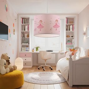 Lustră pentru copii CANDY 1xE27/40W/230V roz