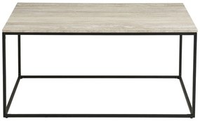 Măsuță de cafea neagră/bej cu aspect de piatră 60x90 cm Vita – House Nordic