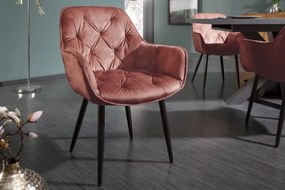 Neînvins Scaun de design Milano catifea maro