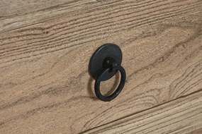 Bufet rustic, din lemn masiv, cu 3 sertare, „Étable”