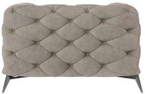 Fotoliu grej cu tapițerie din catifea Chelsea – Ropez