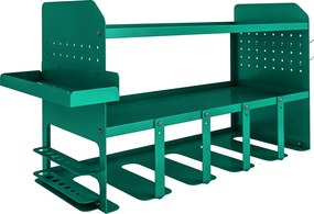 Outsunny Suport pentru Unelte, Suport pentru 5 Burghie Electrice cu Tavă Laterală | Aosom Romania