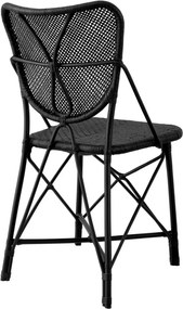 Scaun din ratan design LUX, Colony negru